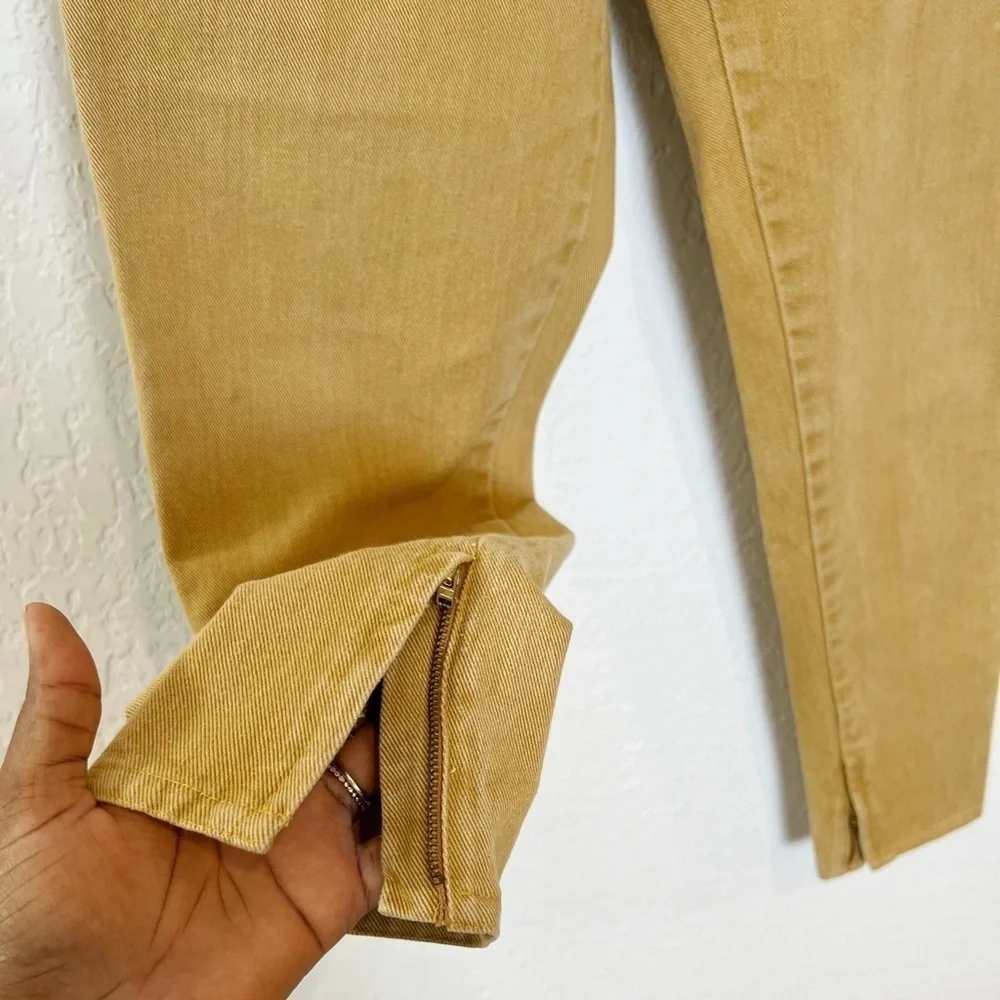 Jil Sander Vintage High Waist Split-hem Jeans